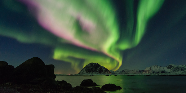 <span>Charged Particles:</span> Iceland is a prime Arctic location for viewing Northern Lights; the Aurora Borealis is visible September through mid-April.